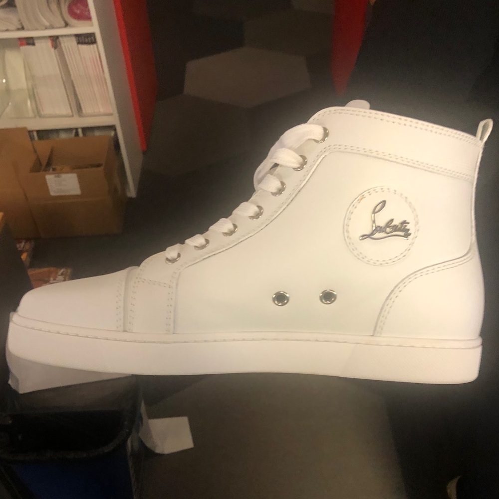 Christian Louboutin White Hightop Women’s Sneaker